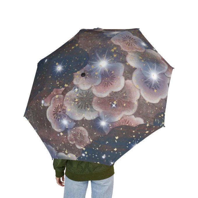Starry Flower Shadow Folding Umbrella - Image 3