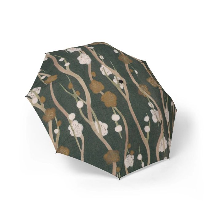 Japanese style plum branch folding umbrella